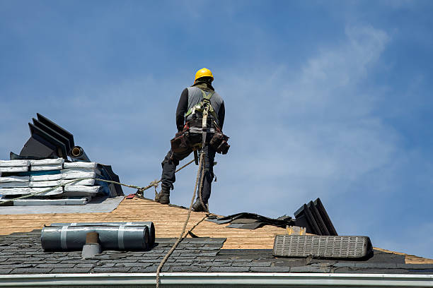 Professional Storm Damage Roof Repair technician working in York Harbor, ME